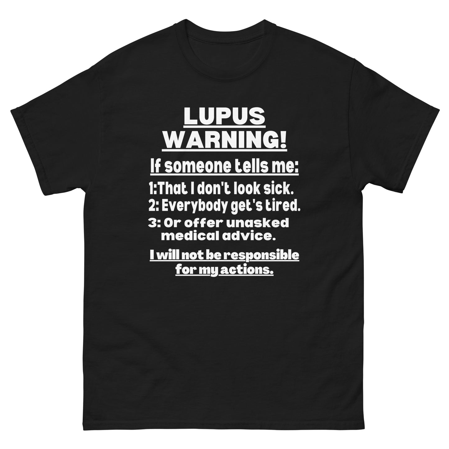 LUPUS Awareness, Lupus warrior, Lupus Quote, SLE Disease, Lupus Gift, systemic lupus erythematosus, Lupus Short-Sleeve Unisex T-Shirt.