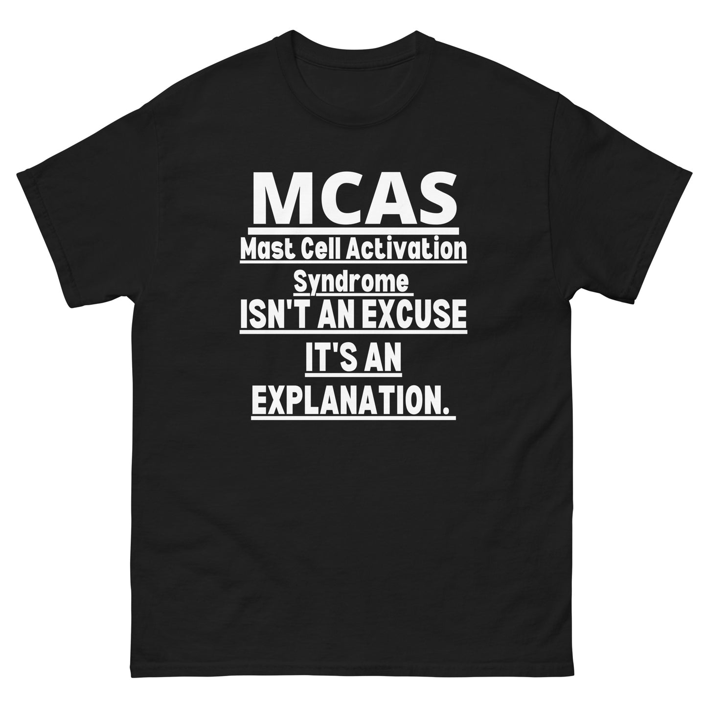 MCAS Awareness, Mast Cell Activation Syndrome, Mcas warrior, Mcas Gift, Mcas Quote, Mcas support, Mcas T-shirt.