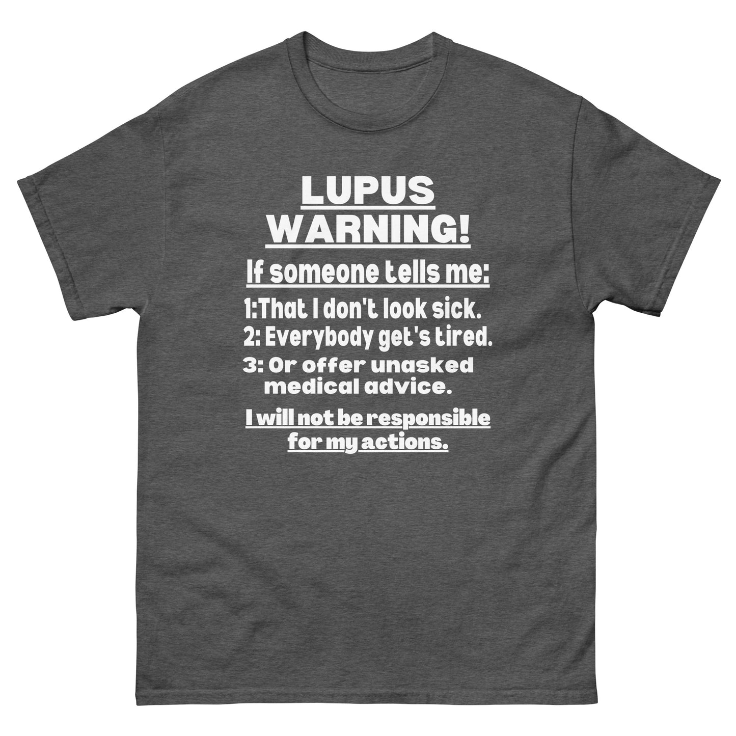 LUPUS Awareness, Lupus warrior, Lupus Quote, SLE Disease, Lupus Gift, systemic lupus erythematosus, Lupus Short-Sleeve Unisex T-Shirt.