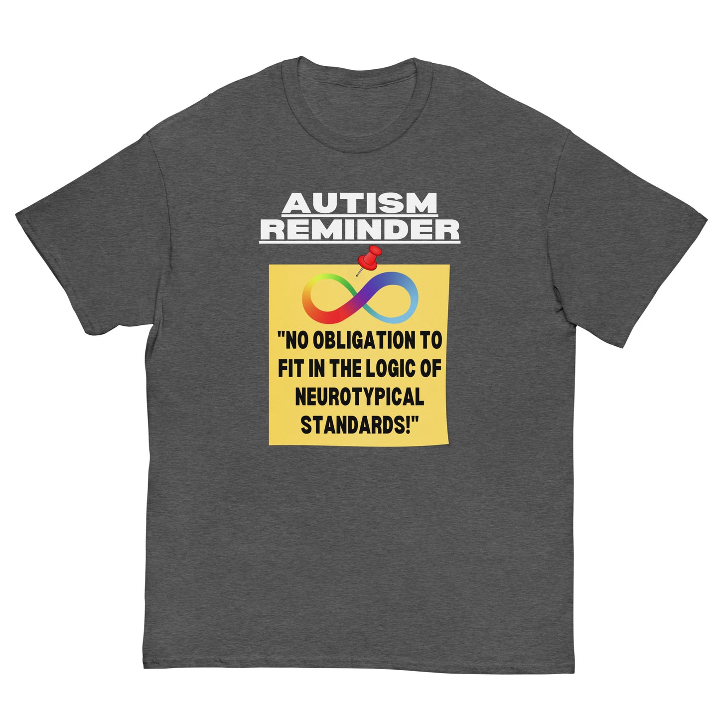 Autism awareness, Autistic, Autism spectrum disorder ASD, Autism support, Autism quote, Neurodiversity, Autistic support, Autism Gift Short-Sleeve Unisex T-Shirt.